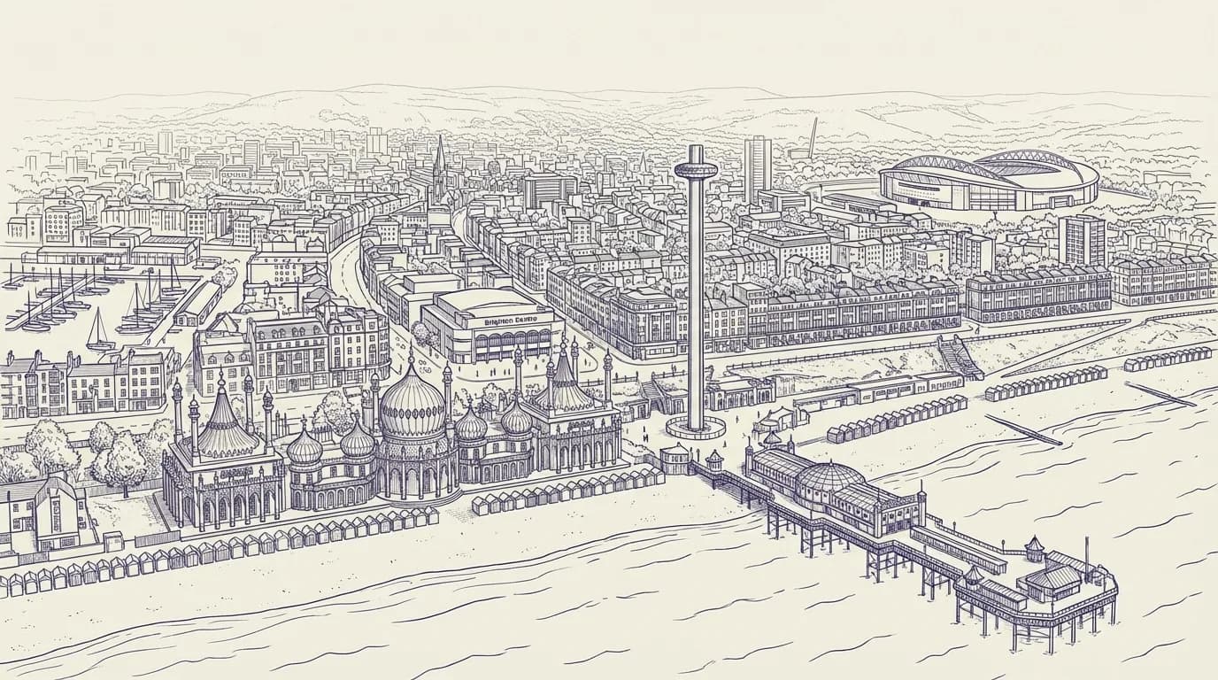 Brighton skyline illustration